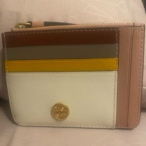 Tory Burch multi- color block wallet